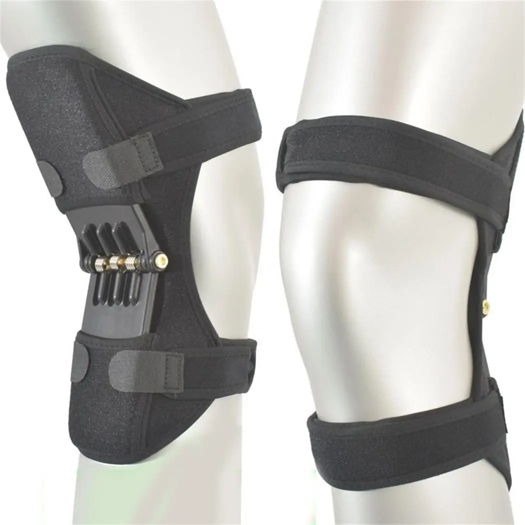 Knee Joint Support Non slip Squat Rebound Powerful Spring Force Black