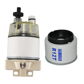 

2 Set R12T Fuel /Water Separator Filter Engine for 120AT S3240 NPT ZG1/4-19 Automotive Parts Complete Combo Filter Cartridge, 1