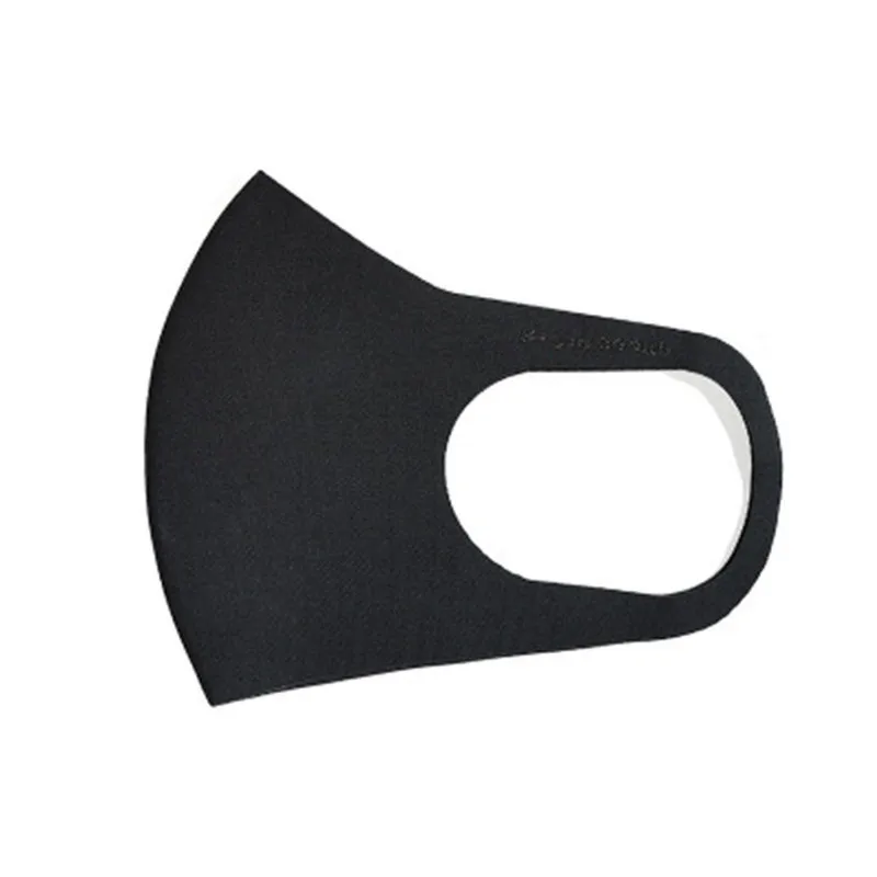 5PCS Black Kpop Mask Fashion Winter Warm Mask Breathable Washable Reusable Unisex Sponge Dust Mask