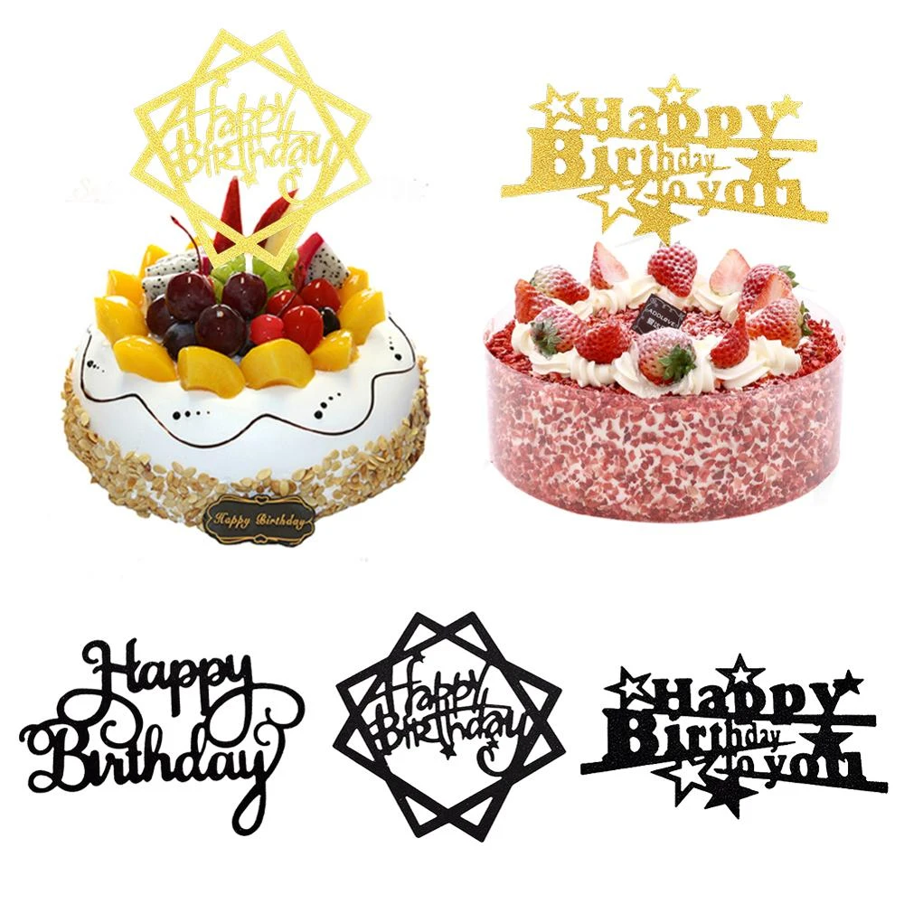 Garniture De Gateau En Acrylique 10 Pieces Decoration De Gateau Pour Fete D Anniversaire Joli Cadeau Fourniture De Mariage Aliexpress