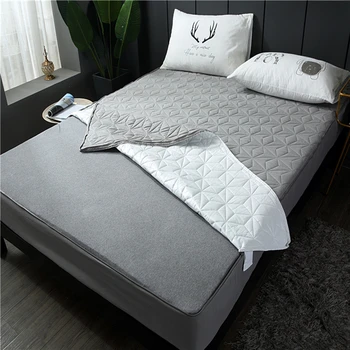 

Full Cover Waterproof Washable Mattress Protector Cover With Zipper Queen Size Anti Mites Bed Bug Proof Fitted Sheet Topper
