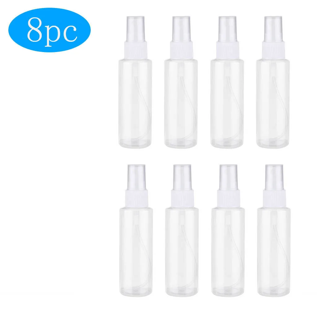 8 Uds botellas de Spray con pulverizador de niebla fina botellas de