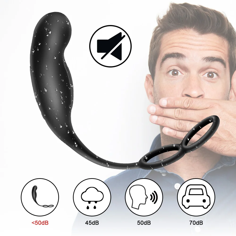 GUIMI 10 Modes Prostate Massager with Cock Ring