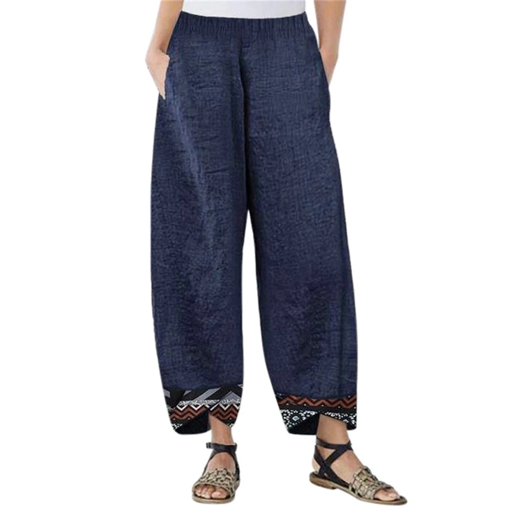 plus size black linen pants