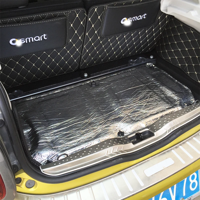 ل Smart 451 Smart 453 fortwo frorfour سيارة الزجاج الألياف عزل الصوت التدقيق خلية رغوة سيارة هود محرك جدار حماية الحرارة حصيرة
