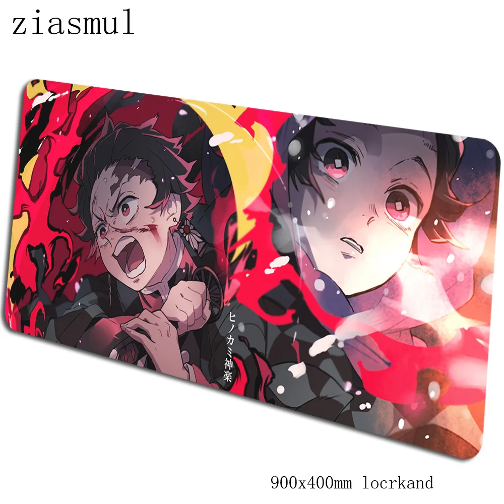 Kimetsu no Yaiba коврик для мыши 90x40 см Коврик для мыши модный игровой коврик для мыши геймер домашний высококачественный коврик для мыши s Клавиатура ПК pad - Цвет: pattern 4