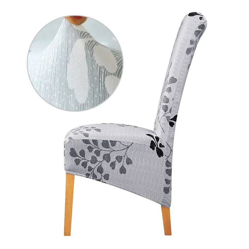 

Long Back Chair Cover Big XL Size Slipcovers Europe Style High Back Seat Covers Universal Restaurant Hotel Party Banquet Home