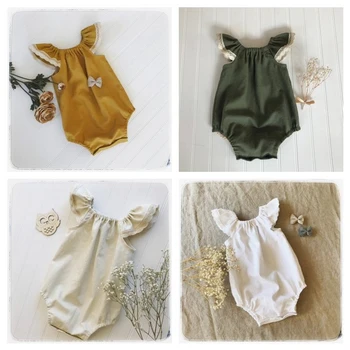 

Koodykids Ins European Style Baby Girl Summer Clothes Rompers Princess Jumpsuit Toddler Girl Summer 2020 New Bodysuit Outfit
