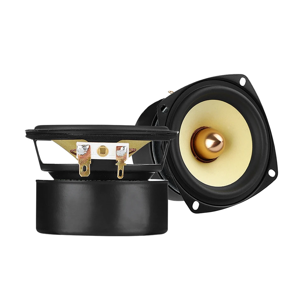 AIYIMA 2Pcs 3 Inch 4/8 Ohm 25W Speaker Full Range Audio DIY Audio Bookshelf Speakers Round Sqaure Home Sound Theater Amplifier