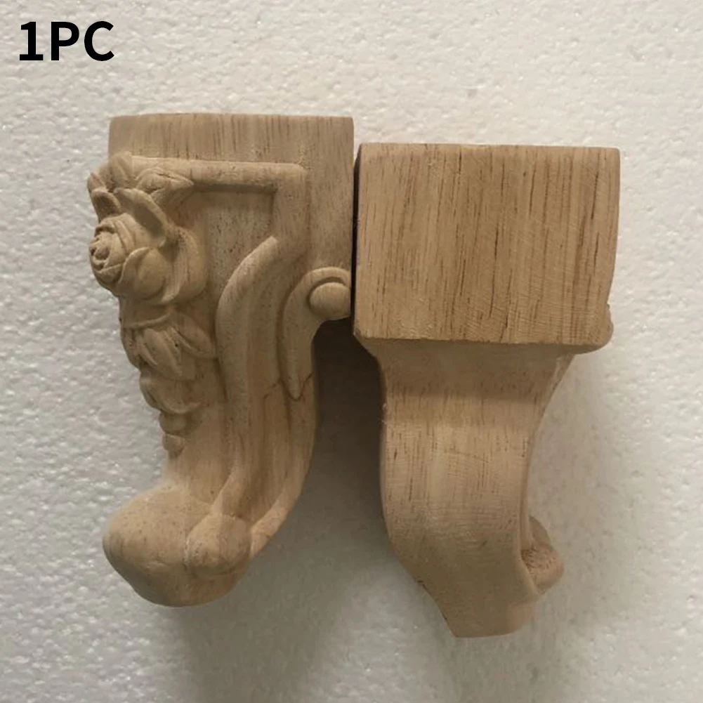 

Anti Scratch Wood Carving Stand Cabinet Sofa Craft Tea Table Easy Install Replacement Unpainted European Style Furniture Legs