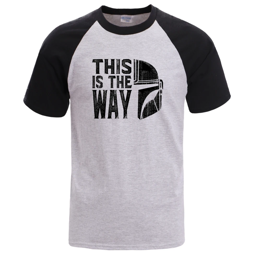 Raglan Kemeja Mandalorian Pria 