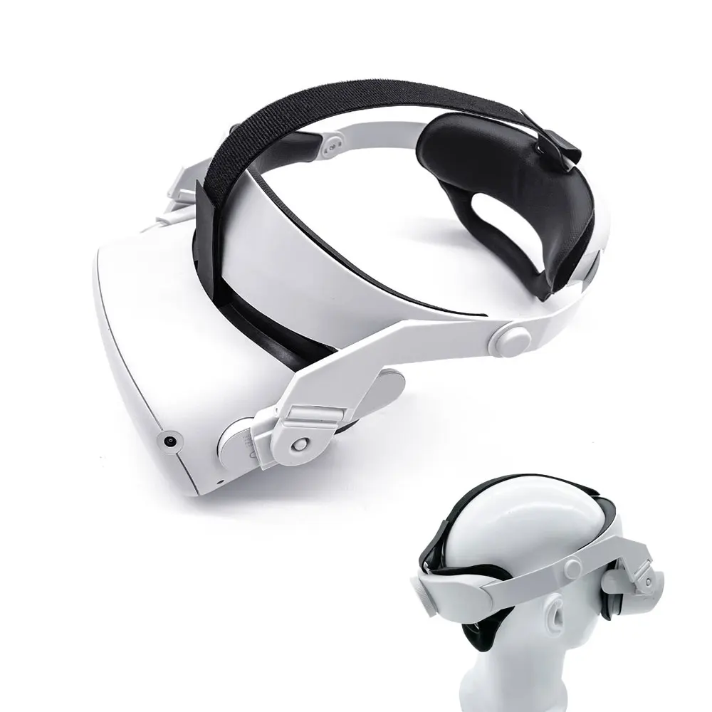 Upgrade Elite Strap for Oculus Quest 2 Halo Strap Adjustable Reduce Head Pressure Comfortable Touch Design Balance Weight