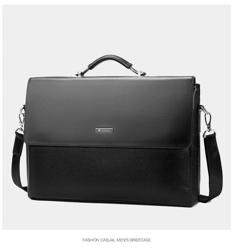 Fashion Business Men Briefcase Leather Laptop Handbag Tote Casual Man Bag For male Shoulder Bag Male Office Messenger Bags