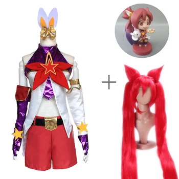 

Game LOL Magical Girl Star Guardians JINX Cosplay Costume New Warrior Battle Suit Sexy Dress Uniform Cosplay Wigs Drop Ship