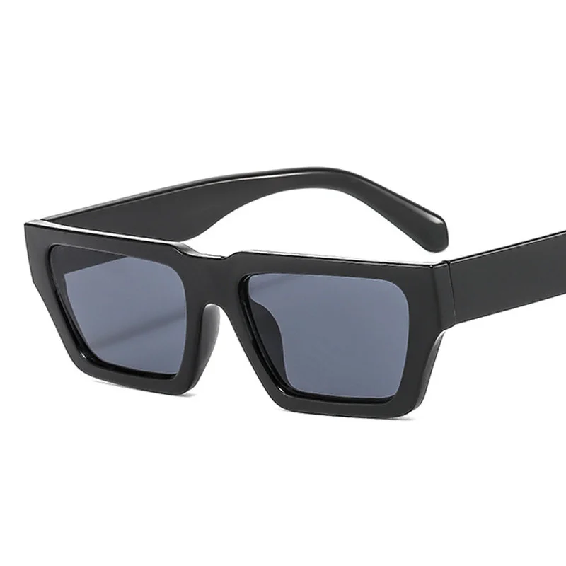 Brand Designer Rectangle Cat Eye Sunglasses Men Retro Shades Male Sun Glasses Small Frame Vintage Driving Oculos De Sol