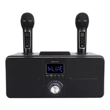 

Family KTV High Quality Sound Kit Integrated Wireless Microphone Live Audio Card Bluetooth Karaoke Speaker Players
