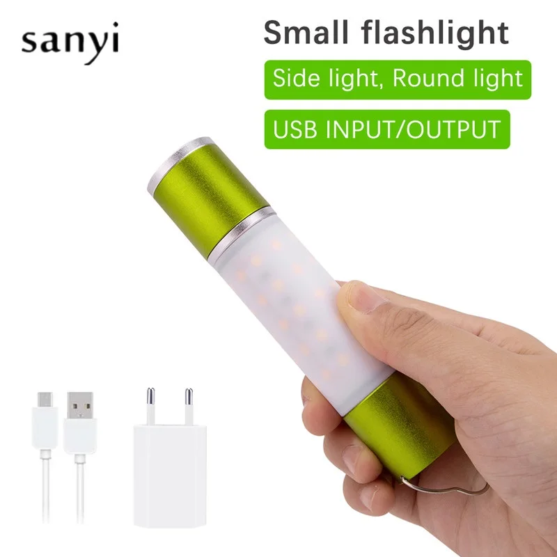Мини Портативный лампа USB Перезаряжаемые вспышка светильник крючок Открытый