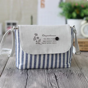 

Canvas Stripe Bag Women HandBag Female Package Pocket Wallet Mini Phone Pouch Handbag Clutch Purse Bolsa Feminina for Daughter
