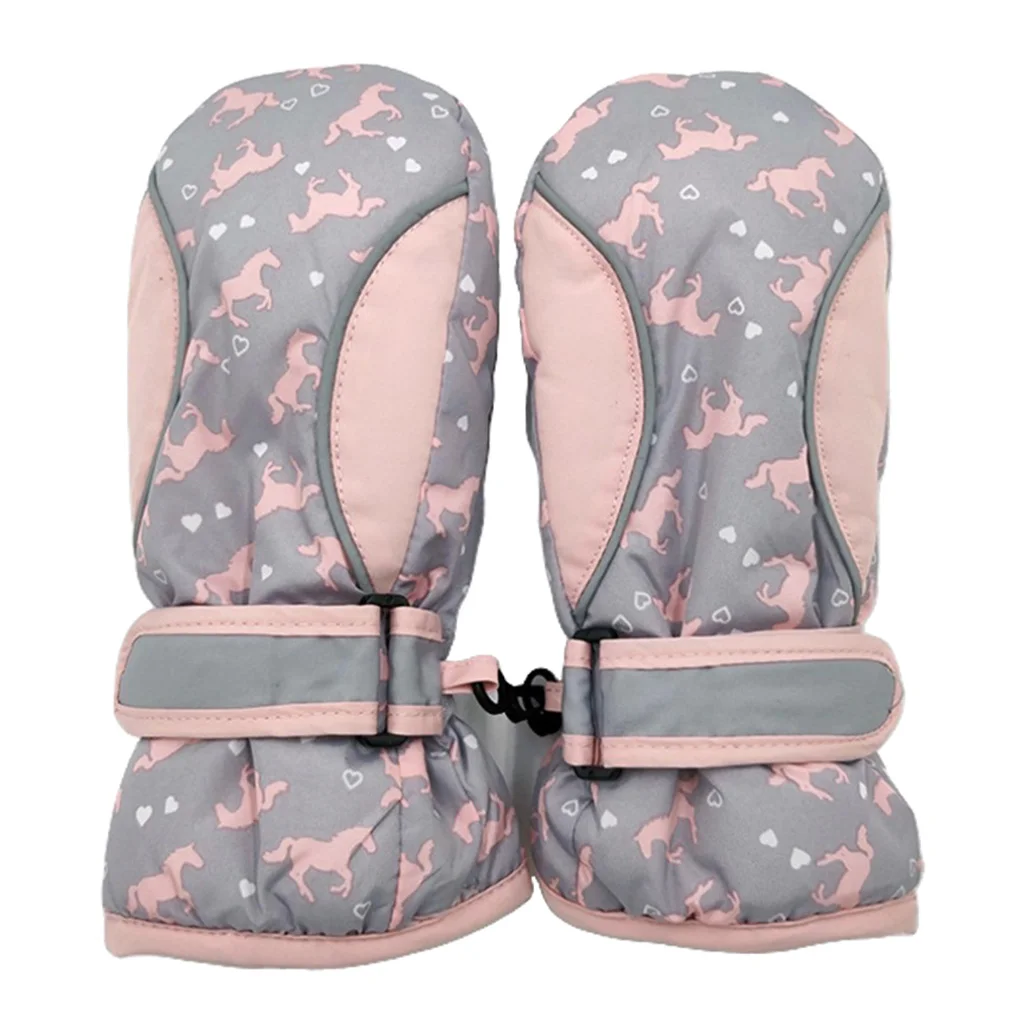 Ski Gloves Winter Warm Waterproof Snow Gloves Mittens Mitts for Mens Womens Ladies and Kids Skiing Snowboarding