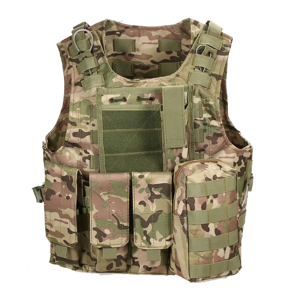 Details about   Tactical Molle Hunting Vest Modular Gear Carrier Vest for Paintball Assault W1M4 