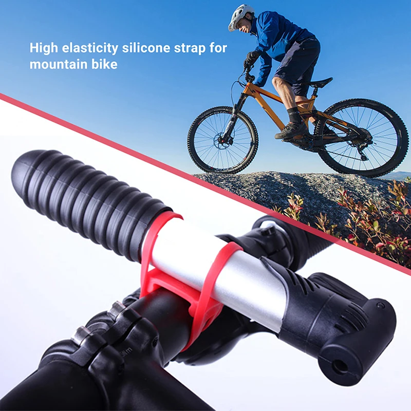 Alta Elastic Silicone Band para MTB bicicleta, luz de flash fixo, lanterna, telefone equitação, ferramentas de reparo, cintas, bicicleta, acessórios de ciclismo