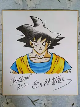 

hand drawn signed Toriyama Akira autographed Shikishi Card Board Dragon Ball rare 27*24CM 89A