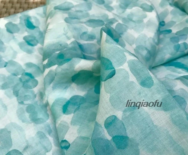 Брендовый светильник с цифровой печатью рами, зеленая ткань cheongsam, Высококачественная льняная ткань