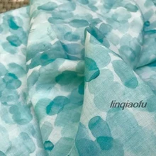 Брендовый светильник с цифровой печатью рами, зеленая ткань cheongsam, Высококачественная льняная ткань