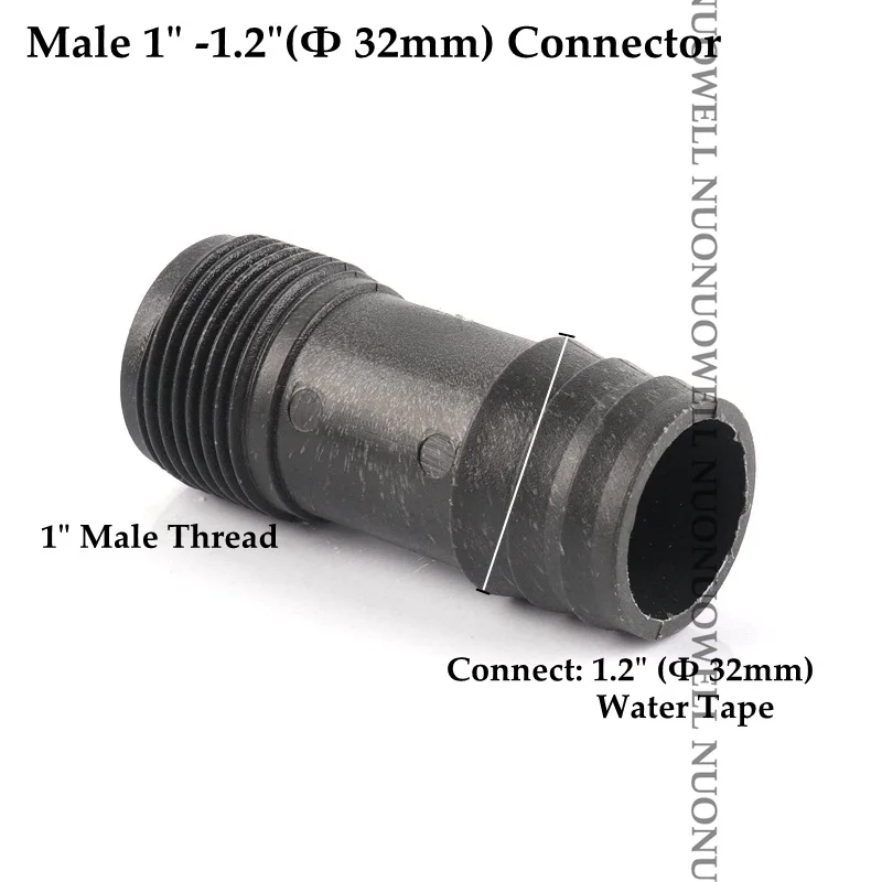 M1Inch-32mm Straight 1," Φ32 мм орошение тонкий мягкий спрей лента соединитель для шланга трубы клапан капельного шланга трубы соединения Полив наборы мягкие трубы фитинги - Цвет: M1Inch-32mm Straight