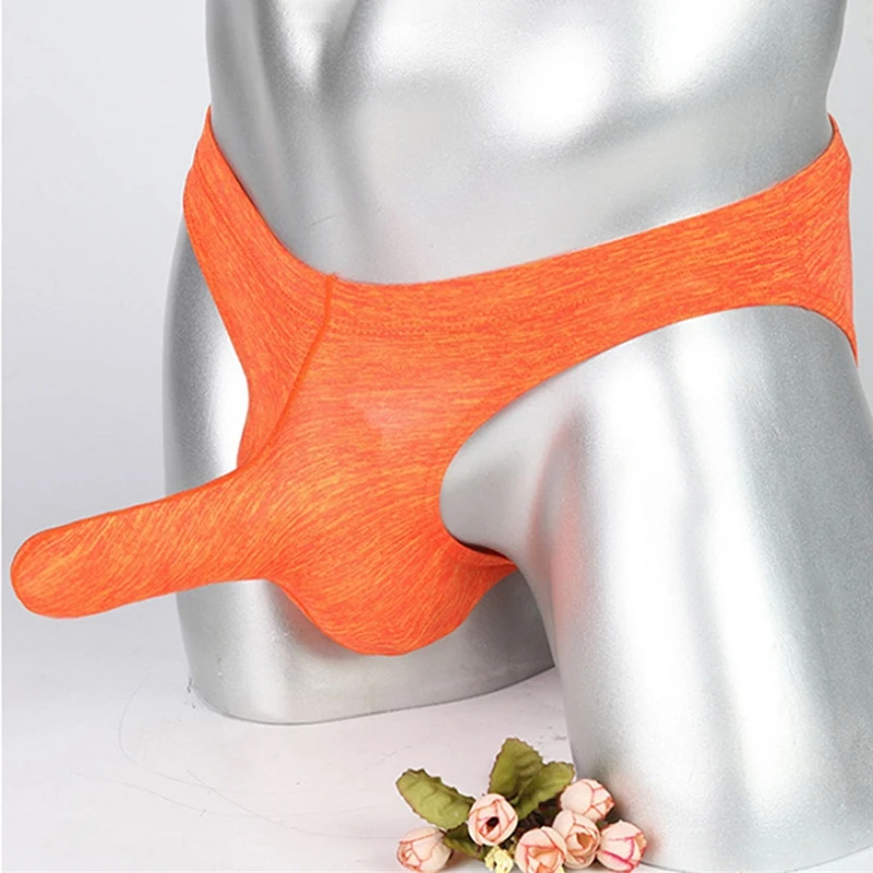 

Sexy Shorts New Men's Underwear U-head Convex Pocket Ultra-thin Transparent Men's Ice Silk Briefs Fork Male Panties