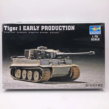 

1:72 World War Ii German Tiger 1 Tank Early Type Military Assembly Model Military Vehicle Armoured Chariot 07242.