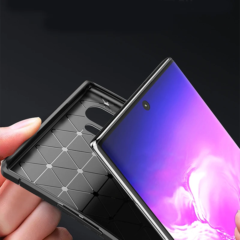 

New Luxury Beetle Solid Color Drop Ultra-Thin Silicone Phone Case Protection Back Cover Coque For Samsung Galaxy Note10 Plus