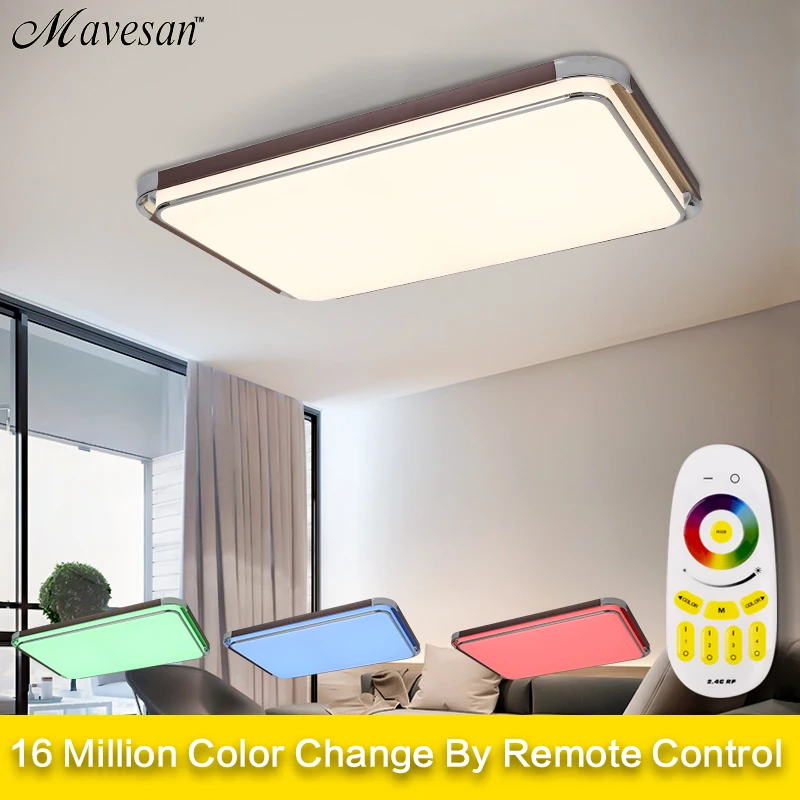 

Modern RGB Dimmable Ceiling Led for Living room Bedroom 30w 48w 72w Remote control Ceiling light Mounted Led Room Lamp