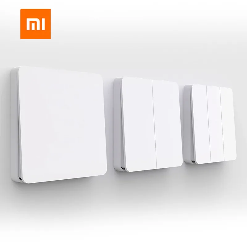 Умный настенный выключатель Xiaomi Mijia одинарный/двойной открытый переключатель с