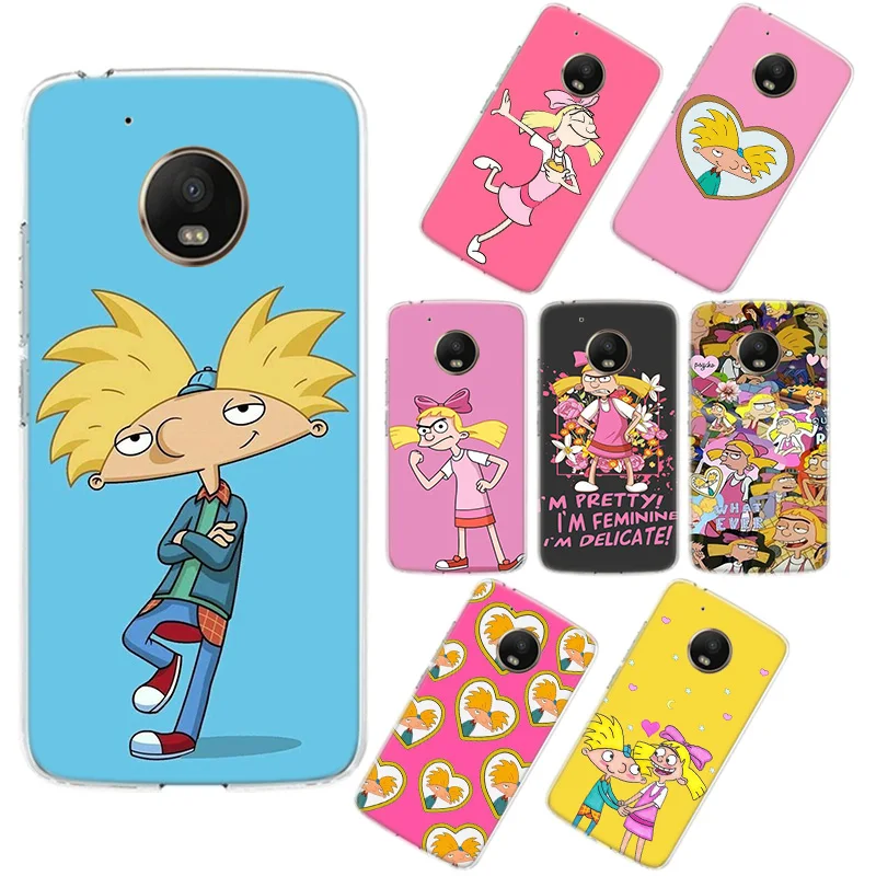 Hey Arnold Helga чехол для телефона Motorola G8 G6 G5S G5 G7 MOTO Play E6 Plus Power мягкий из ТПУ | Мобильные