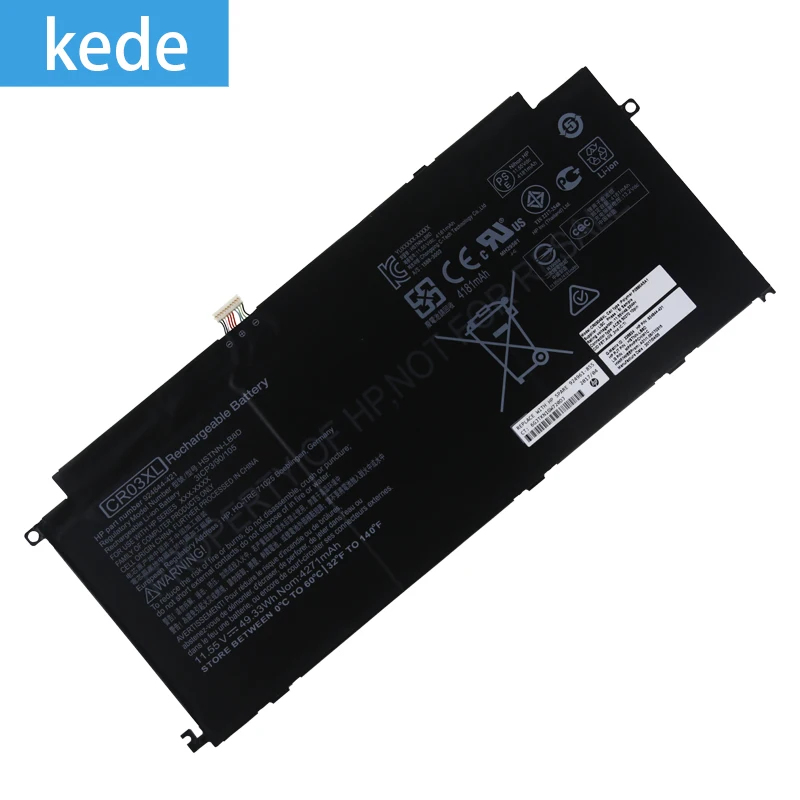 Kede ноутбук батарея CR03XL для hp HSTNN-LB8D HSTNN-LB8E 924844-421 3ICP3/90/105 серии планшет 11,55 V 49.33Wh 4271 мА-ч