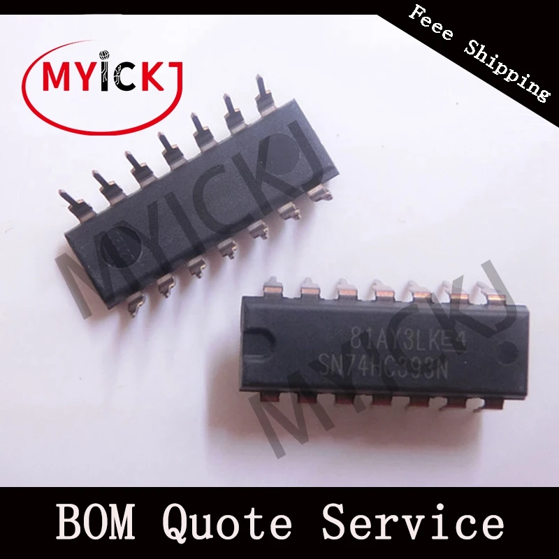 10 шт. SN74HC393N DIP DUAL Core 4-BIT двоичные счетчики микросхема DIP14