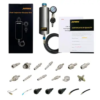 

AUTOOL C80 Auto Injector Cleaner Non-Dismantle Auto Fuel Injector Cleaner Car Fuel Injector Tester Fuel Injector Washing Tool
