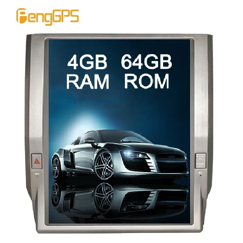 

12.1 Inch Tesla Style Android 8.1 Car GPS Navigation DVD Player for Toyota Tundra 2014 2015 2016 2017 IPS Screen 1080P Headunit