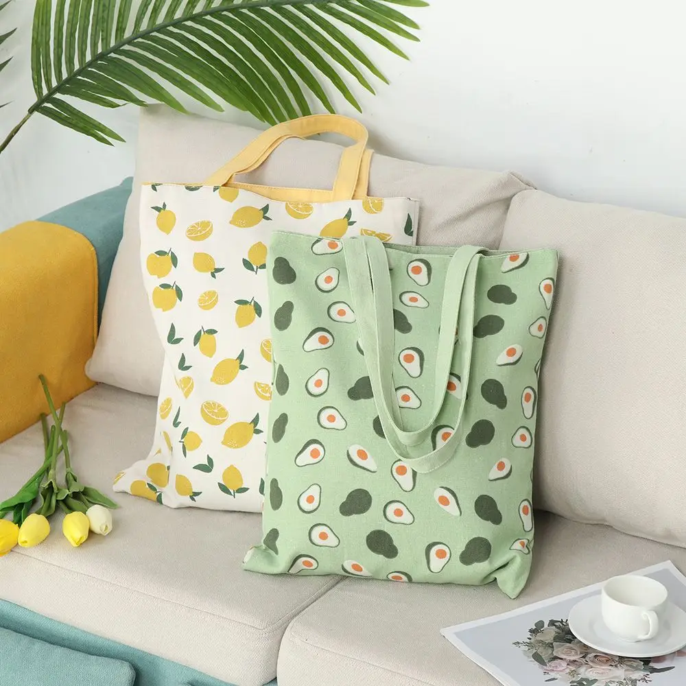 1Pc Millet Wheat Fabric Double sided Dual use Shoulder Bags Cotton