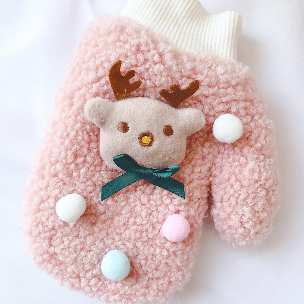 Детские перчатки, детские перчатки, детские варежки, утепленные Рождественские теплые вязаные варежки с мультяшным принтом, перчатки, перчатки для детей, Z5