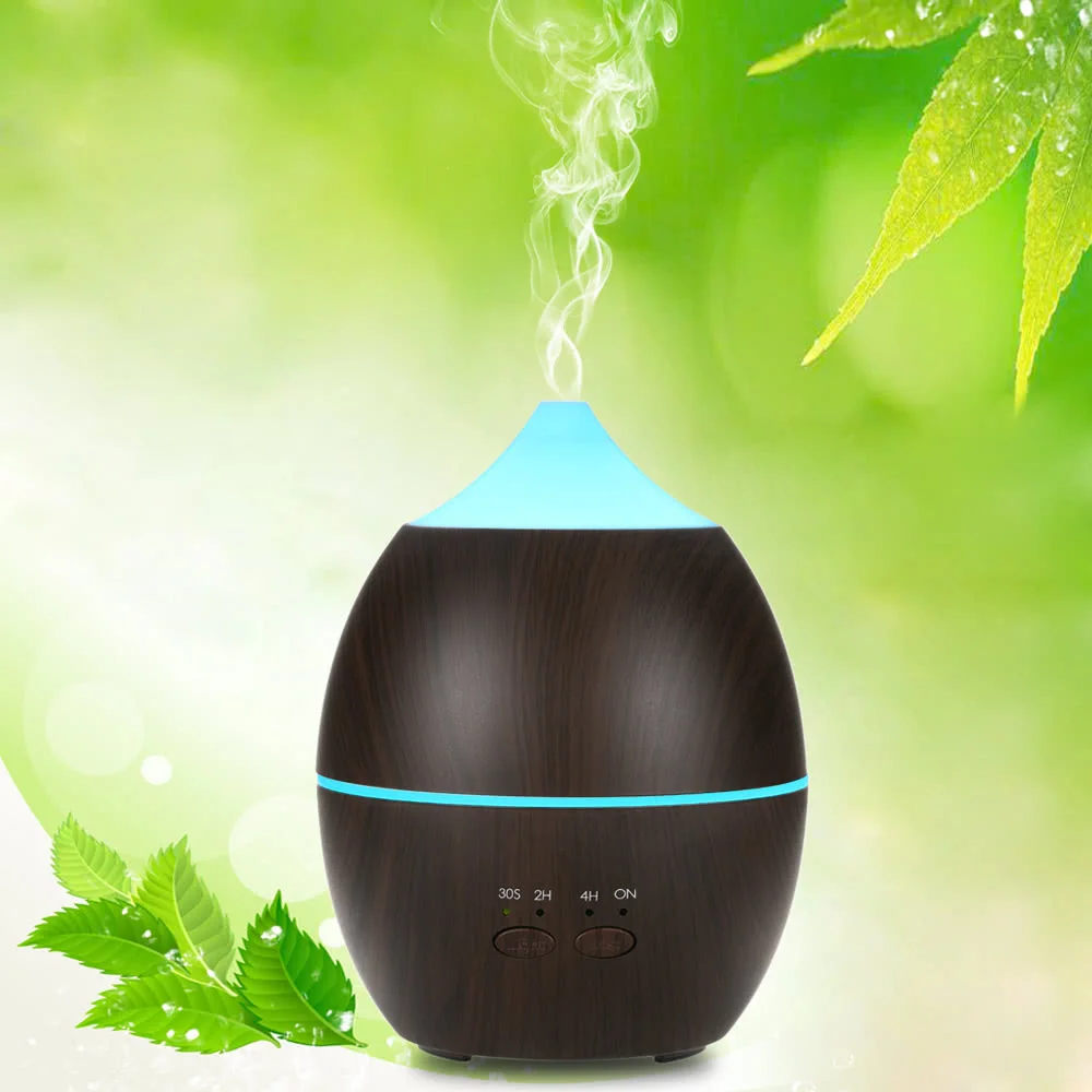Portable 300ml Essential Oil Aroma Diffuser Ultrasonic Humidifier Air Aromatherapy Atomizer LED Lights for Home Office Study