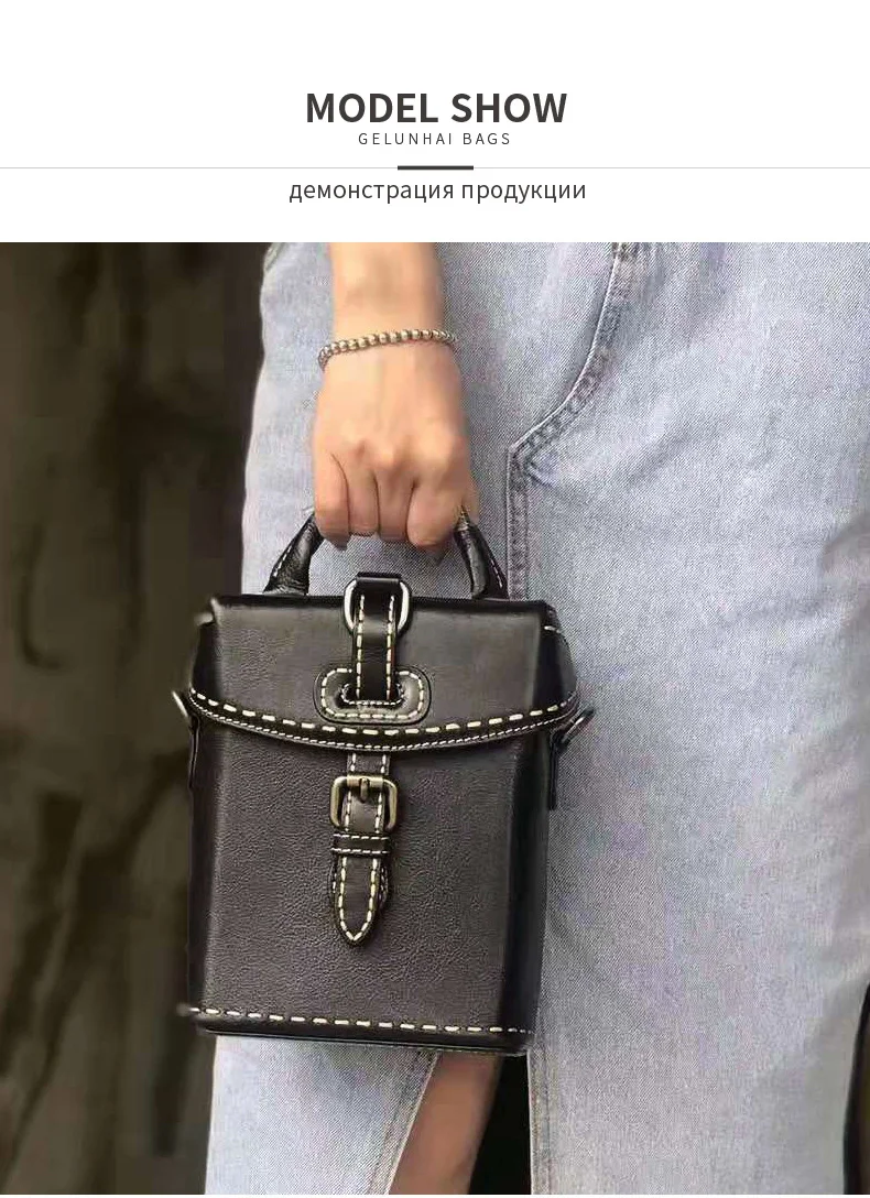 Сумка женская сумки женские женские сумки Стильная кожаная сумка чемодан GELUNHAI новые женские сумки, винтажные сумки для мамы, коровья кожа, на одно плечо, сумка-мессенджер, вертикальная сумка, сумки через плечо