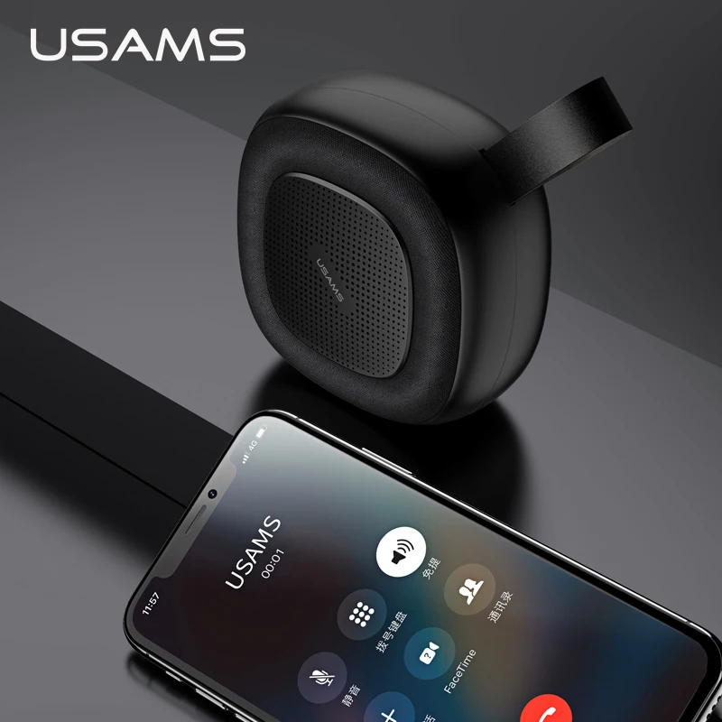 USAMS Портативный беспроводной Bluetooth динамик мини стерео телефон радио музыка