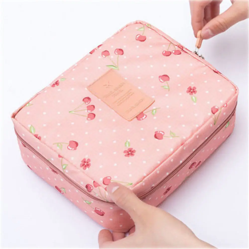 

Local stock Professional Large Makeup Bag Cosmetic Case Storage Handle Organizer Travel Kit
