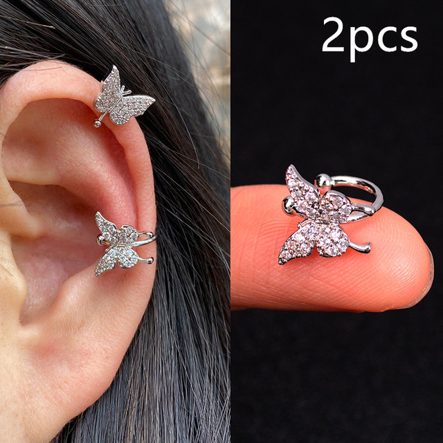Helix Cartilage Conch Fake Without Piercing Cuff Earring Earcuff Wrap Rock Earring Cuff No Piercing Women Clip Adjustable
