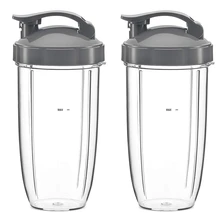 Хит! 32 унции Сменные чашки с откидной крышкой для NutriBullet 600 Вт и Pro 900 Вт блендер(2 упаковки