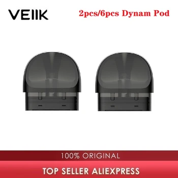

2pcs/4pcs/6pcs Original VEIIK Dynam Pod with 2ml Capacity & 1.2ohm Coil Cartridge E-cigarette Vape Pod for VEIIK Dynam Pod Kit