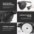 Neewer Heavy Duty Video Camera Tripod Fluid Drag Pan Head с винтами 1/4 и 3/8 дюйма Скользящая пластина для зеркальных камер