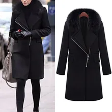 Новые женские зимние пальто, шерстяное пальто с отворотом, тренчкот, пальто, Женское пальто с карманами, уличное теплое пальто большого размера, женские пальто 824